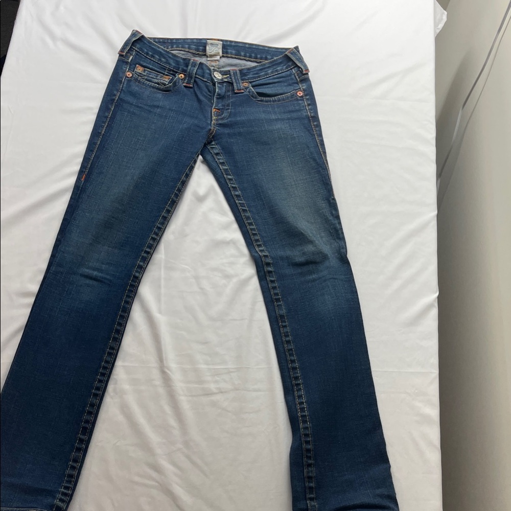 True Religion Dark Blue Boot Cut Jeans